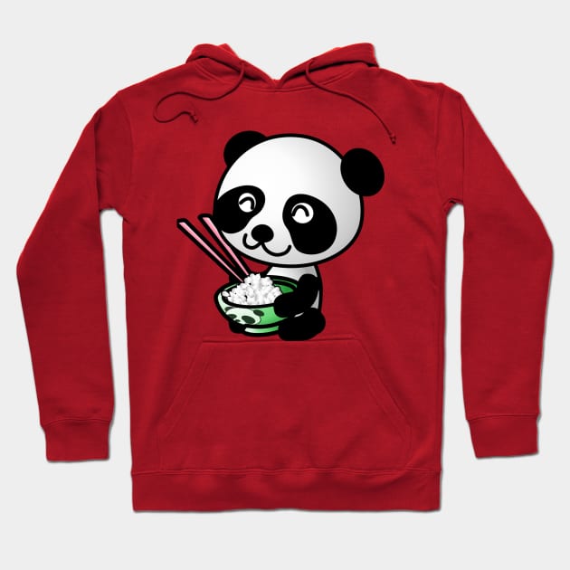 Nom Nom Panda Hoodie by PorcelainRose